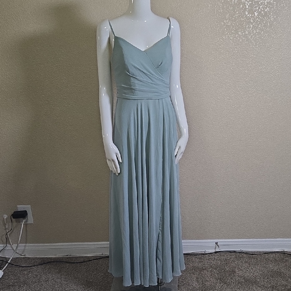 Elegant Blue Maxi Dress - Picture 2 of 7
